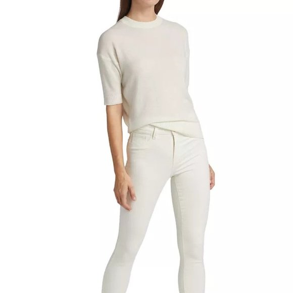 THEORY Feather Cashmere Easy Pull Over Sweater, Petite - Picture 2 of 13